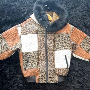 🐆 Authentic Al Wissam Safari King Patchwork Leather Masterpiece 🐆